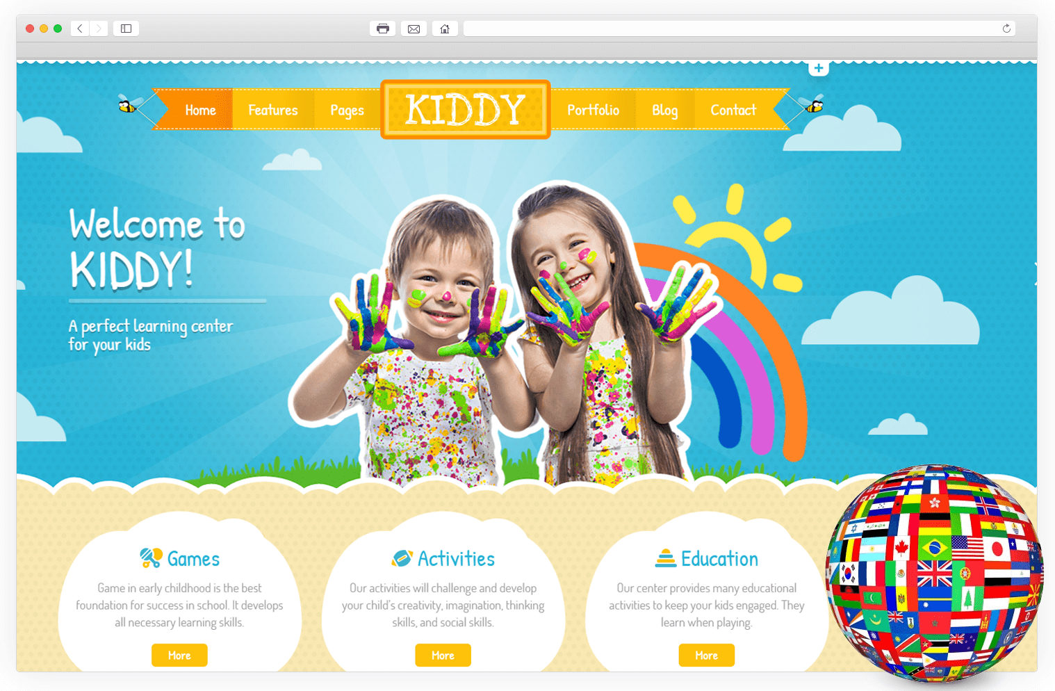 Сайты для детей 12. Детские сайты. Шаблон детского сайта. Дизайн сайта детского сада. Дизайн сайта для детей.